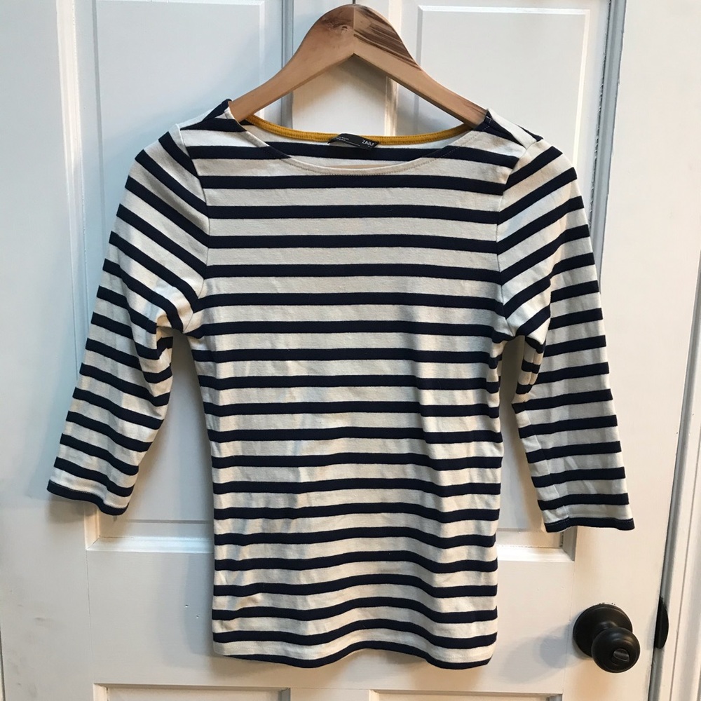 Navy and White Striped T-Shirt